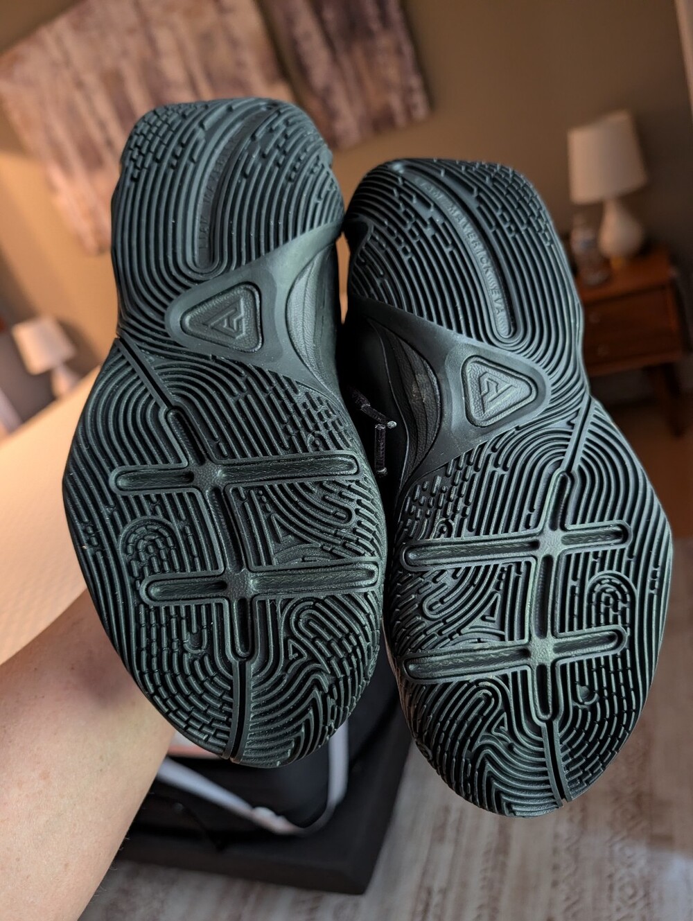 Nike Kids Black and Gold Giannis Immortality 4 Sneakers - Picture 2 of 4